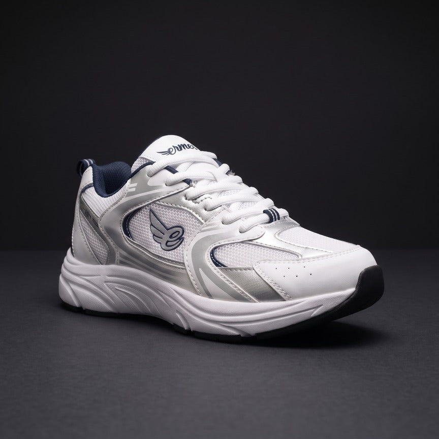 Orbit² Silver Navy – Dance Sneakers with Pivot Points – 2