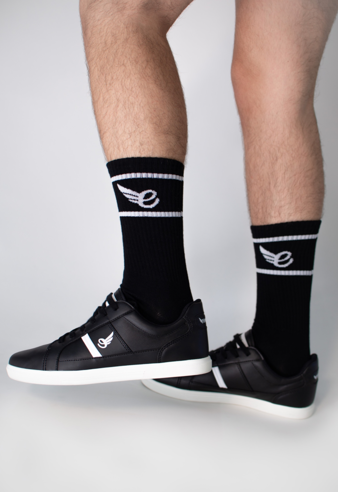 Crew Socks LOGO B&W