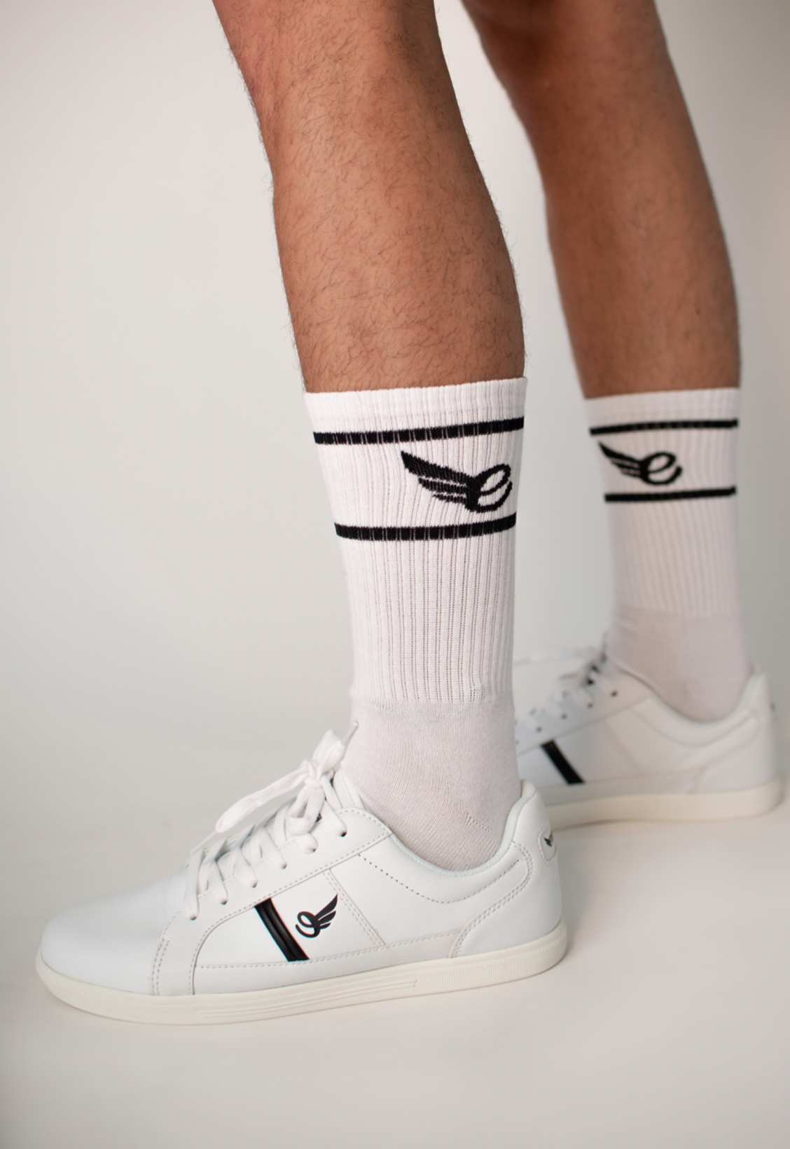 Crew Socks LOGO B&W